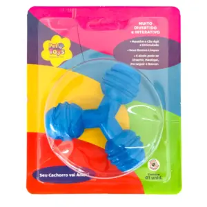 Triangulo Macico Medio 10,5X10,5X3,5 Cm Blister Cx C/24 - Azul